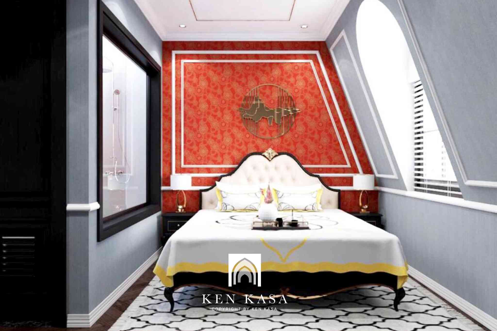 Phòng superior  giường đôi với lối thiết kế hiện đại